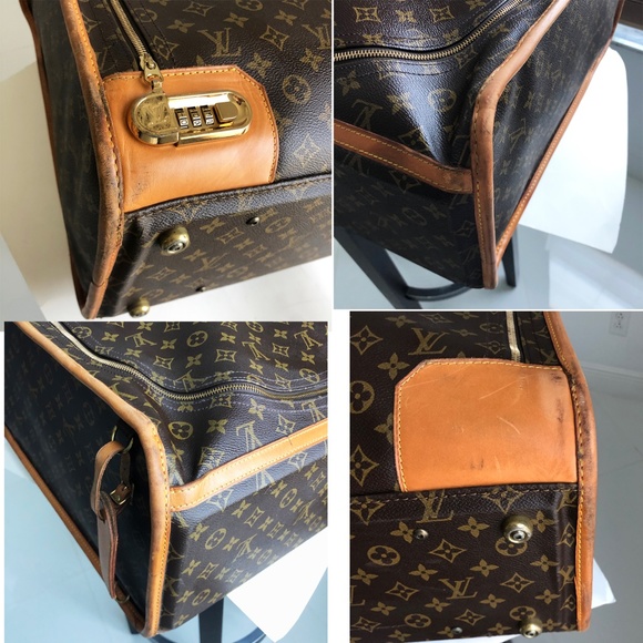 Louis Vuitton Large Monogram Suitcase Luggage with Combination Lock & ID Vintage - Picture 8 of 11